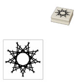Dekorativer Stern ラバースタンプ (押印)