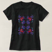 Dekoratives Blumenmuster Tシャツ (デザイン正面)