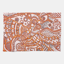 Dekoratives Kritzelmuster キッチンタオル