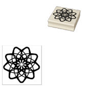Dekoratives Muster in Rund in Mandala Variation ラバースタンプ (押印)