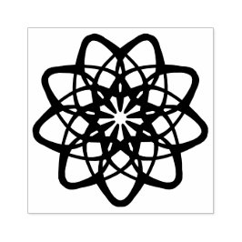 Dekoratives Muster in Rund in Mandala Variation  ラバースタンプ