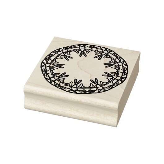 Dekoratives Muster in Rund in Mandala Variation ラバースタンプ (スタンプ)