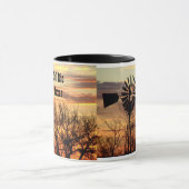 Delリオテキサス州の記念品の風車 マグカップ (中央)