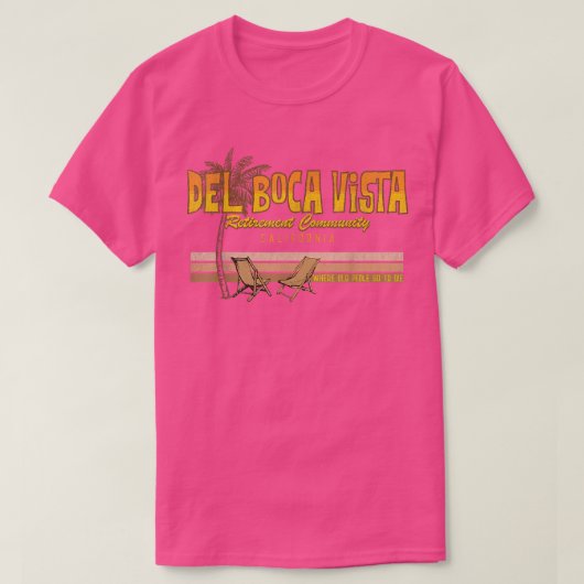 Del Boca Vista Retirement Community California  Tシャツ (デザイン正面)