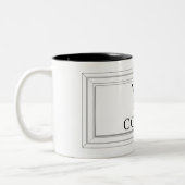 del Corsoによって、ローマの道路標識 ツートーンマグカップ (左)