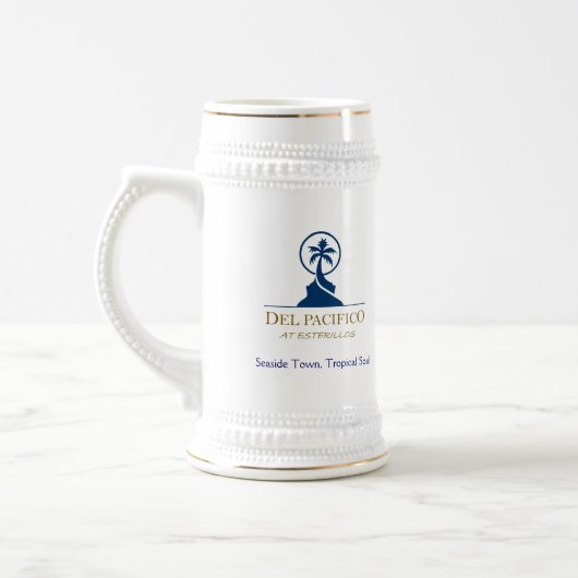 Del Pacifico Beerステイン ビールジョッキ (左)