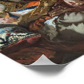 Delacroix – アルジェの女性のアパート ポスター (角)