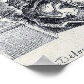 Delacroix – ハムレットが王を殺そうとしている ポスター (角)