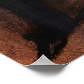 Delacroix – パガニーニポートレート ポスター (角)