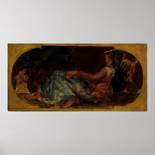 Delacroix – 平和のためのスケッチサロン ポスター