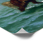 Delacroix – 海来外の馬 ポスター (角)