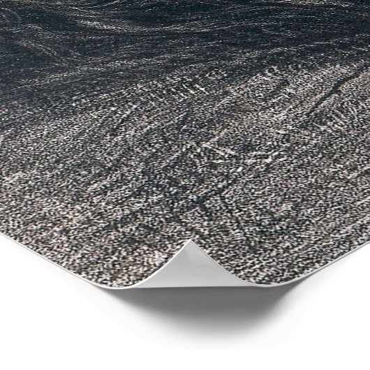 Delacroix – 虎によって倒された野生の馬 ポスター (角)