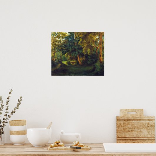 Delacroix - George Sand's Garden at Noant ポスター (キッチン)