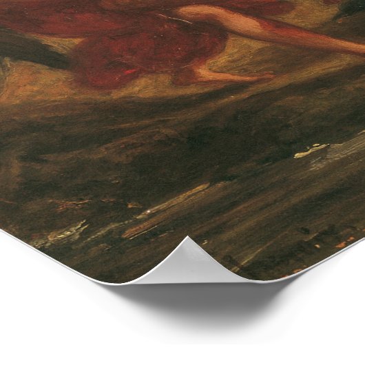 Delacroix - Jacob Restelles With The Angel ポスター (角)