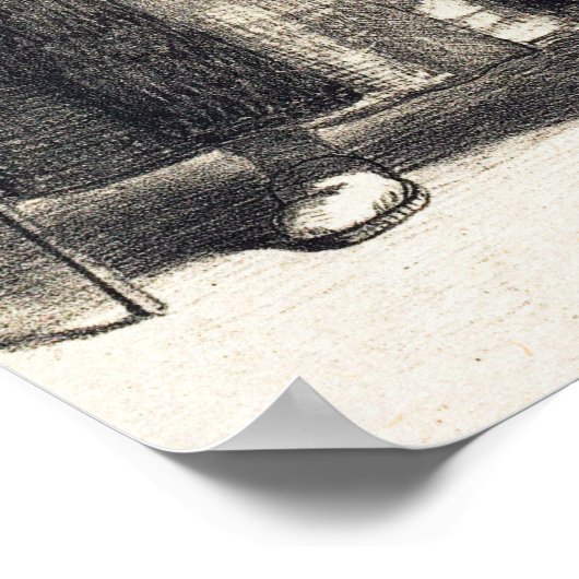 Delacroix - Polonius And Hamlet (Act II Scene II). ポスター (角)