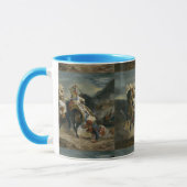 Delacroix The Combat of the Giaour and Hasan マグカップ (左)