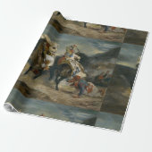 Delacroix The Combat of the Giaour and Hasan ラッピングペーパー (アンロールド)
