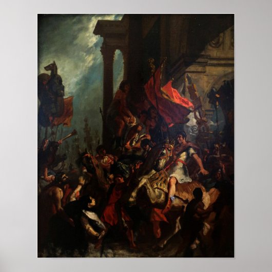 Delacroix - The Justice Of Trajan 1858 ポスター (正面)