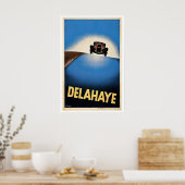 Delahaye - ビンテージ カー ポスター (キッチン)