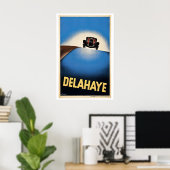 Delahaye - Vintage Car Poster ポスター (ホームオフィス)