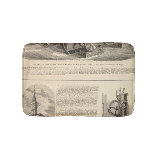 Delamaterの鉄の仕事 バスマット (正面)