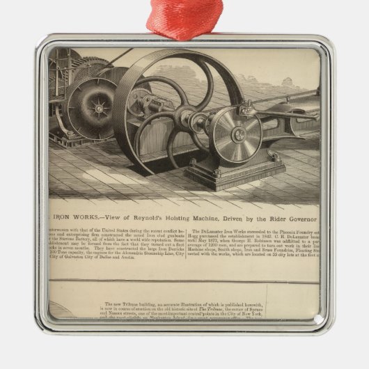 Delamaterの鉄の仕事 メタルオーナメント (正面)