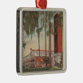 Deland、フロリダ-ステットソン大学の眺め メタルオーナメント (右)