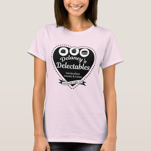 DelaneyのDelectablesの綿菓子のティー Tシャツ (正面)