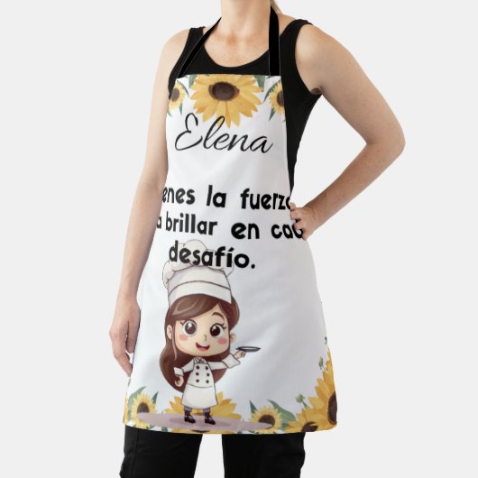 Delantal Apron diseño personalizable de girasol  エプロン (インサイチュ)