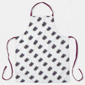 Delantal con acuarela de lombarda エプロン (正面)