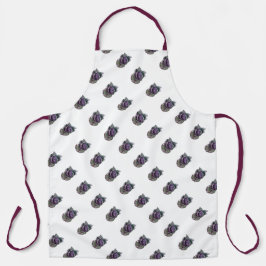 Delantal con acuarela de lombarda エプロン