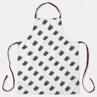 Delantal con acuarela de lombarda エプロン