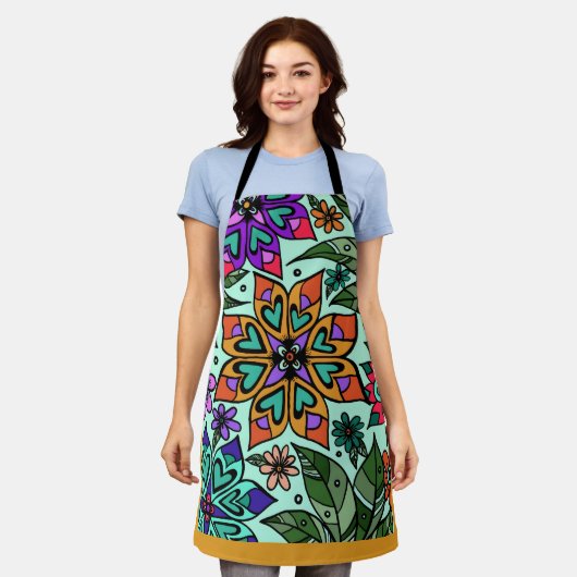 Delantal de diseño エプロン (着用した状態)