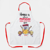 Delantal El Salvador y Pupusas エプロン (正面)