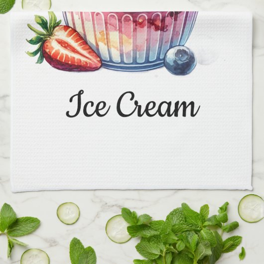 Delantal Helado キッチンタオル (折り畳み)