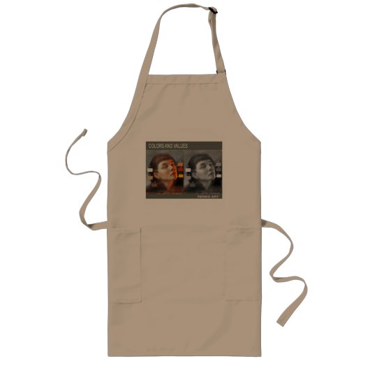Delantal Largo Apron - Renso Art ロングエプロン (正面)