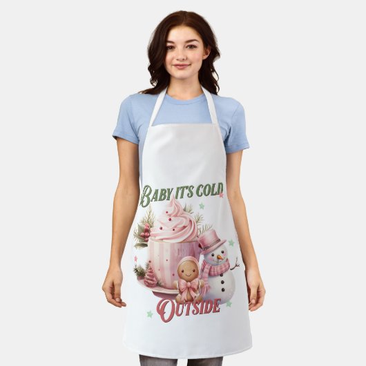 Delantal Navideño エプロン (着用した状態)