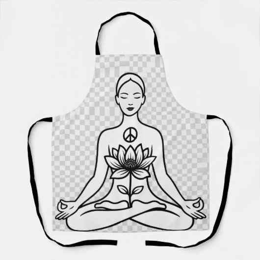 Delantal Paz Interior, Yoga y Meditación  エプロン (正面)