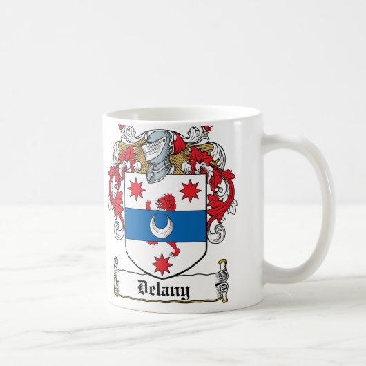 Delanyの家紋 コーヒーマグカップ (右)