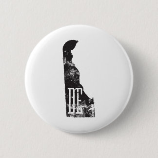 Delawarの使用された州Map DE Abbreviation 缶バッジ