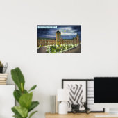 DelawareとHudson Co.建物at Night ポスター (ホームオフィス)