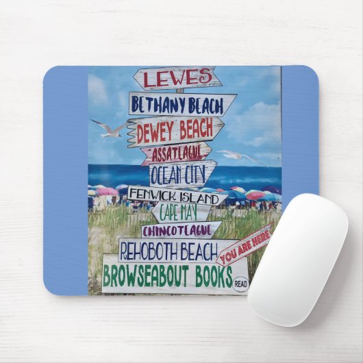 Delawareのビーチサインマウスパッドの写真 マウスパッド (マウス)
