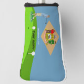 Delawareフラグ ゴルフヘッドカバー (回転90)