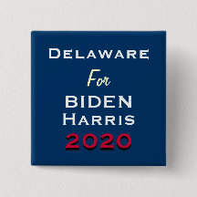 DELAWARE用バイデン氏HARRIS 2020キャンペーンボタン