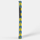 Delaware Blue Gold Checkerboard Pattern Samsung Galaxyケース (右側面)