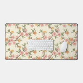 Delaware Coastal Peach Blossoms - Spring Garden デスクマット (キーボード&マウス)