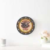 Delaware Firefighter  clock ラウンド壁時計 (ホーム)