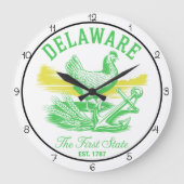 Delaware First State ラージ壁時計 (正面)