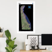 Delaware From Space Poster ポスター (ホームオフィス)
