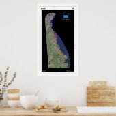 Delaware From Space Poster ポスター (キッチン)